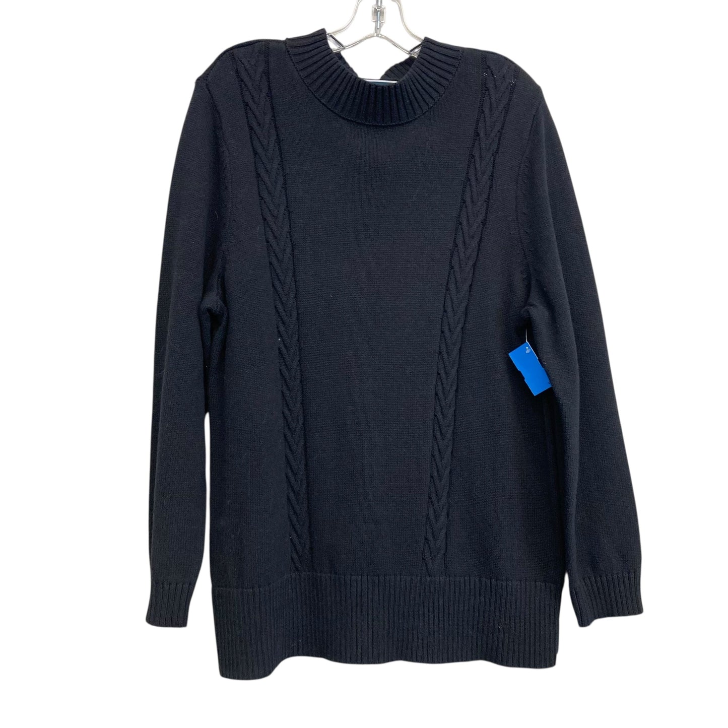 Sweater By Karen Scott In Black, Size:Xl