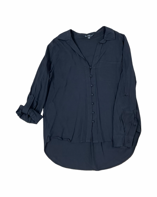 Blouse 3/4 Sleeve By Velvet Heart In Black, Size:M