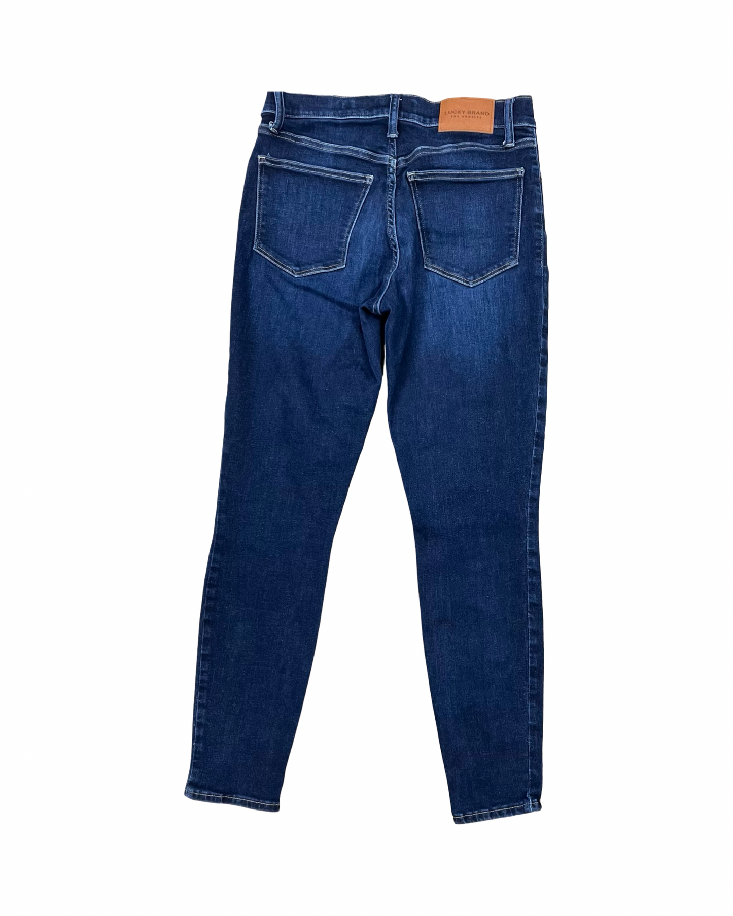 Jeans Skinny By Lucky Brand In Blue Denim, Size:8
