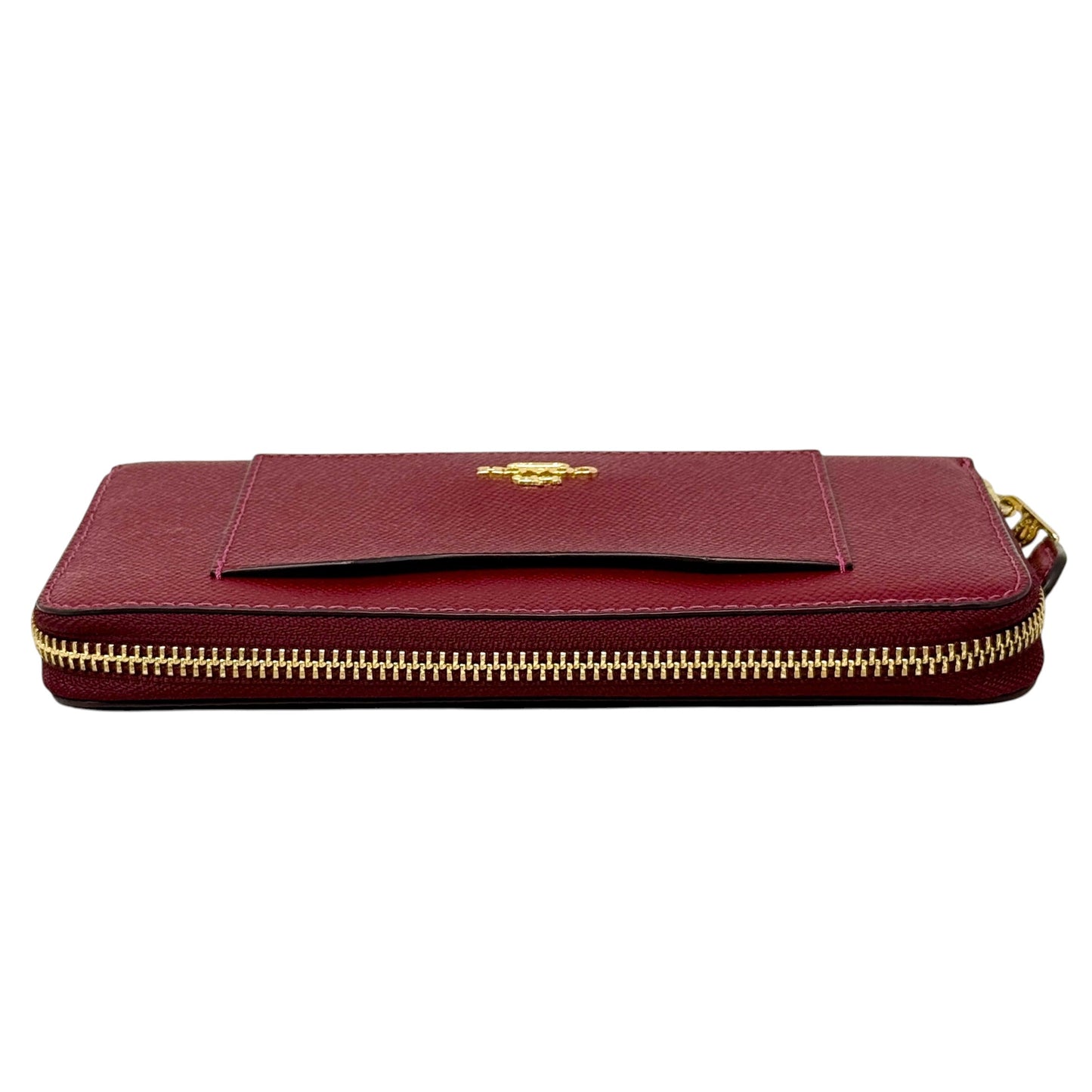 Accordion Zip Wallet In Crossgrain Leather Designer By Coach, Size: Medium