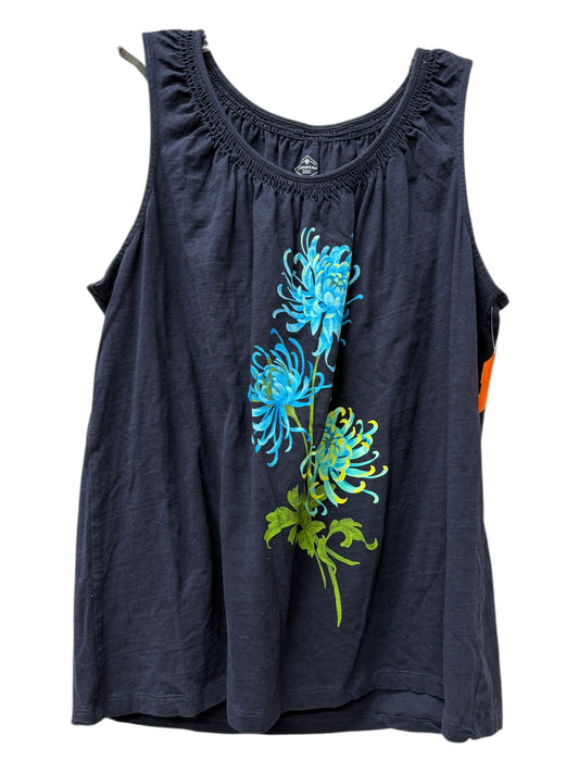 Top Sleeveless By St Johns Bay In Navy, Size:Xl