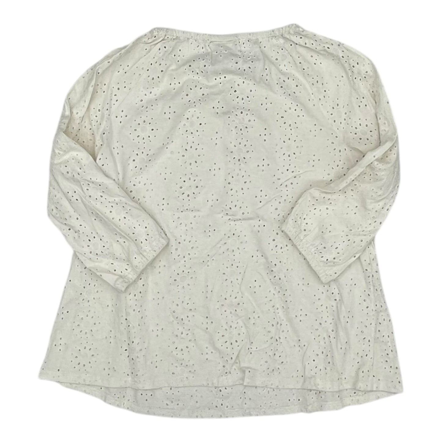 Top 3/4 Sleeve By J. Jill In Cream, Size:Sp