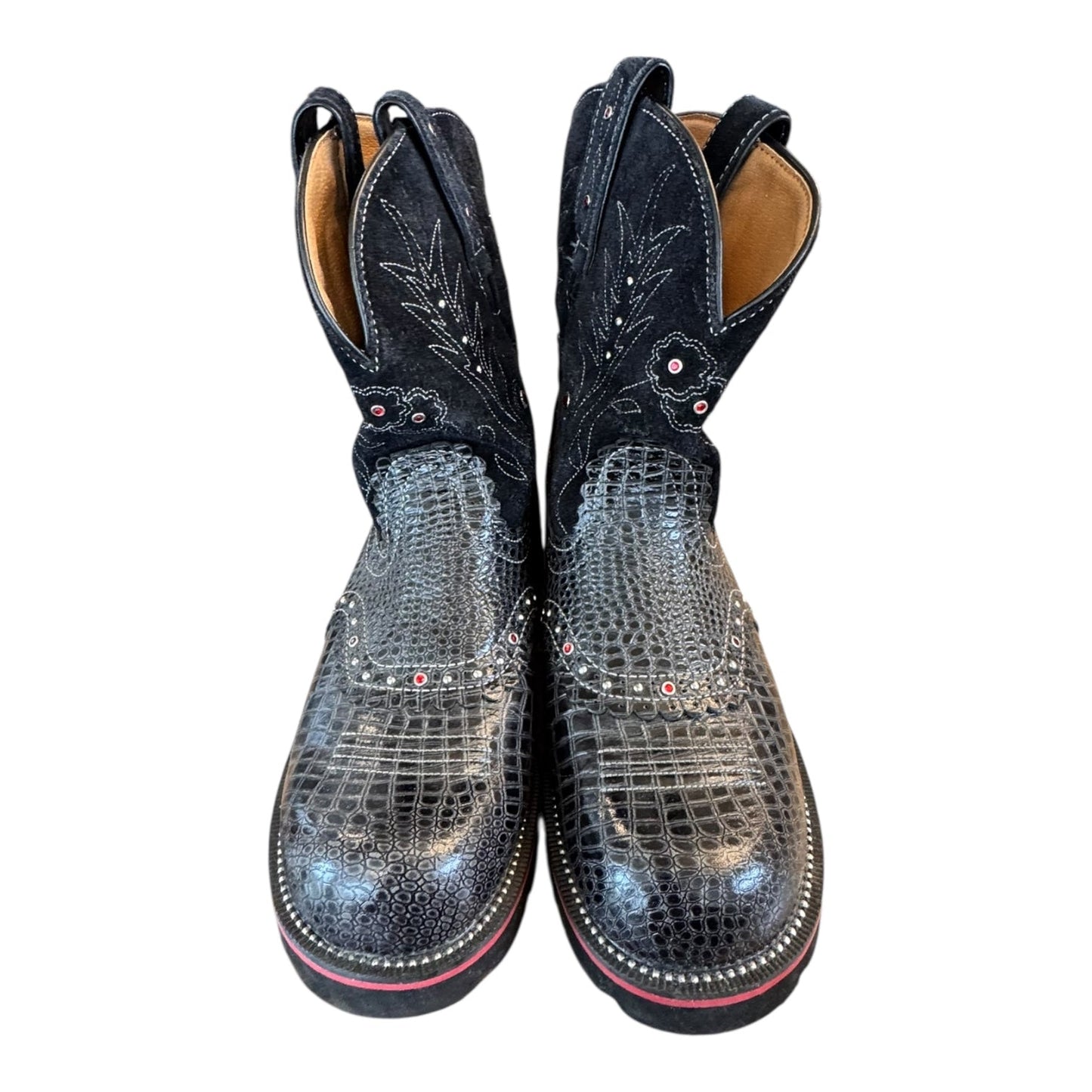 Boots Ankle Flats By Ariat In Black, Size:10