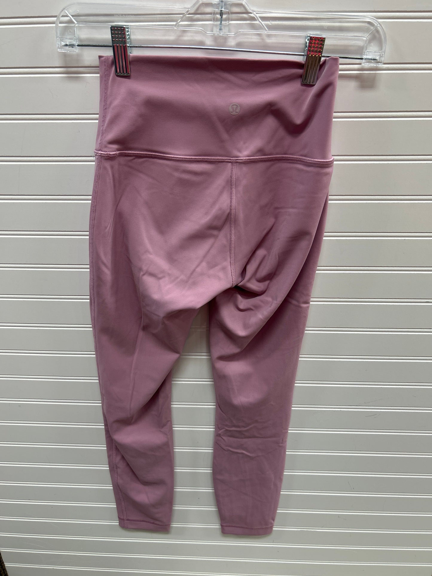 Athletic Leggings By Lululemon In Pink, Size:4