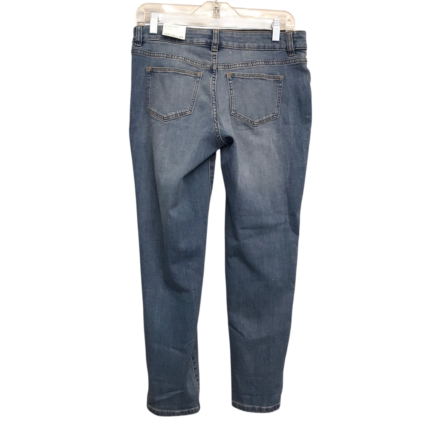 Jeans Straight By Dressbarn In Blue Denim, Size:4