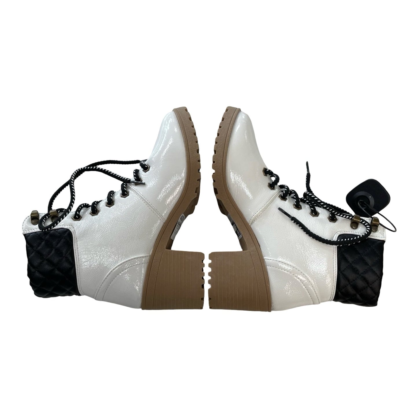 Boots Ankle Heels By Qupid In Black & Cream