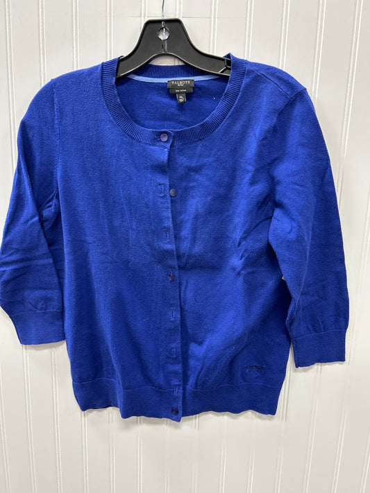 Cardigan By Talbots In Blue, Size:Mp