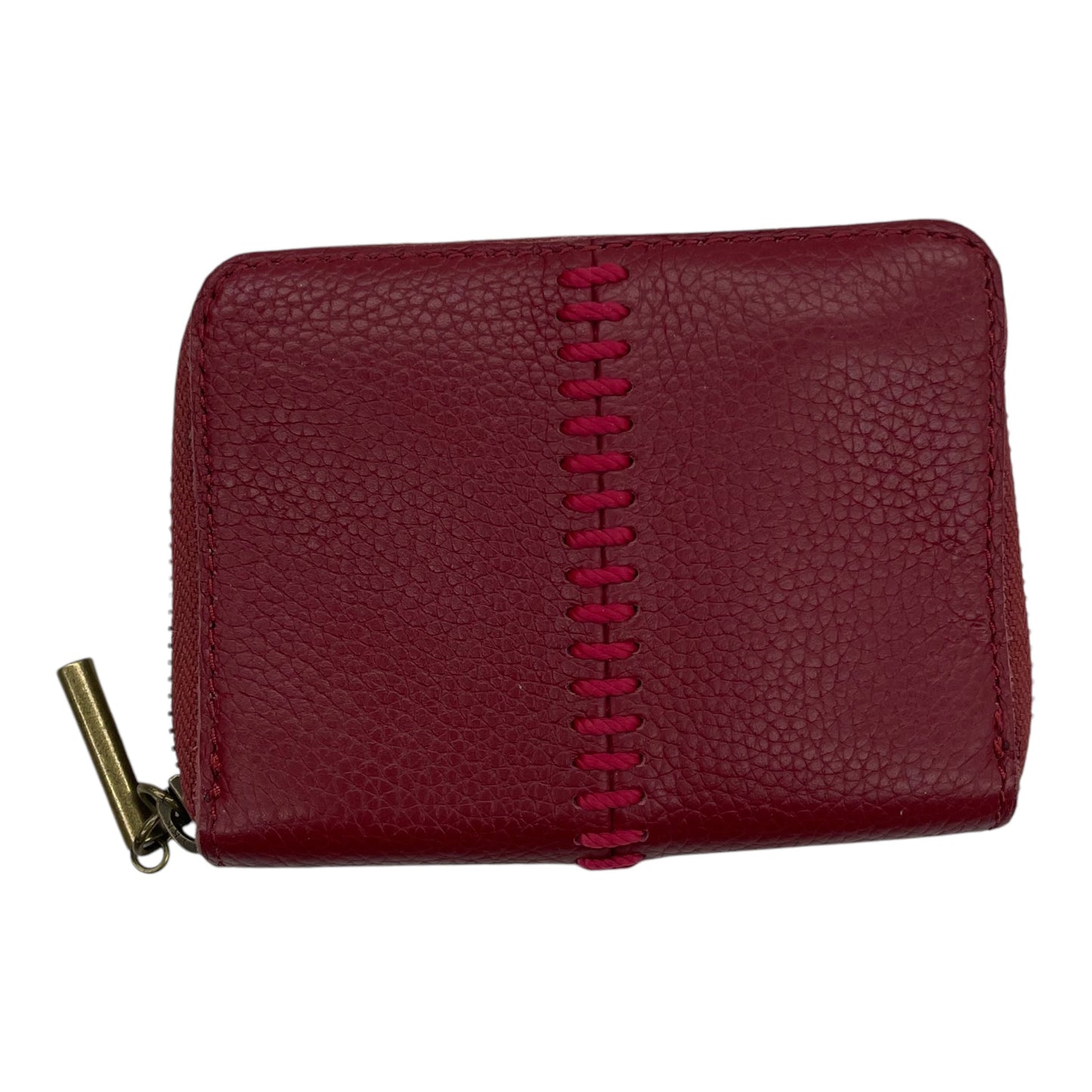 Wallet Leather By The Sak In Red, Size:Small