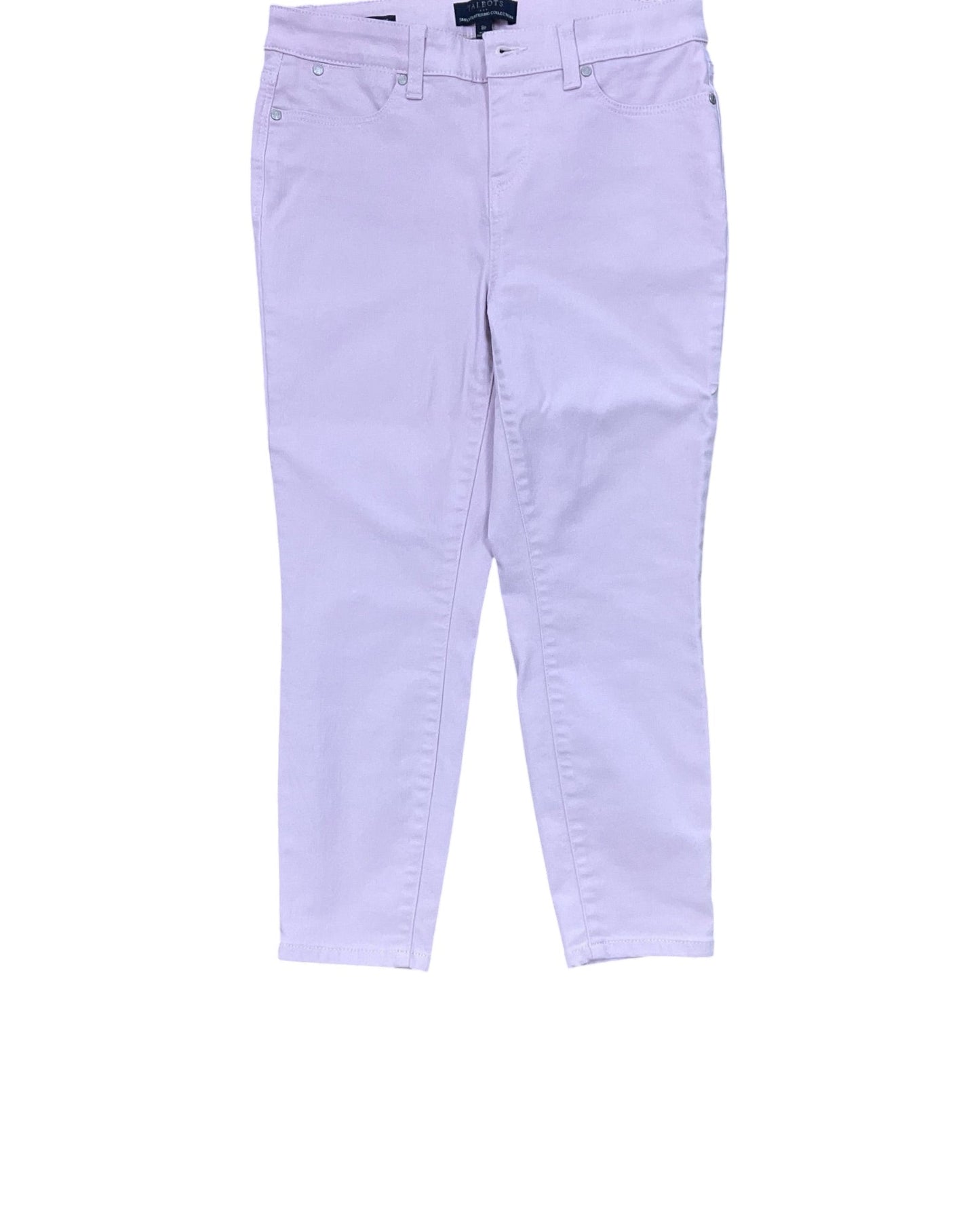 Jeans Cropped By Talbots In Pink, Size:8P