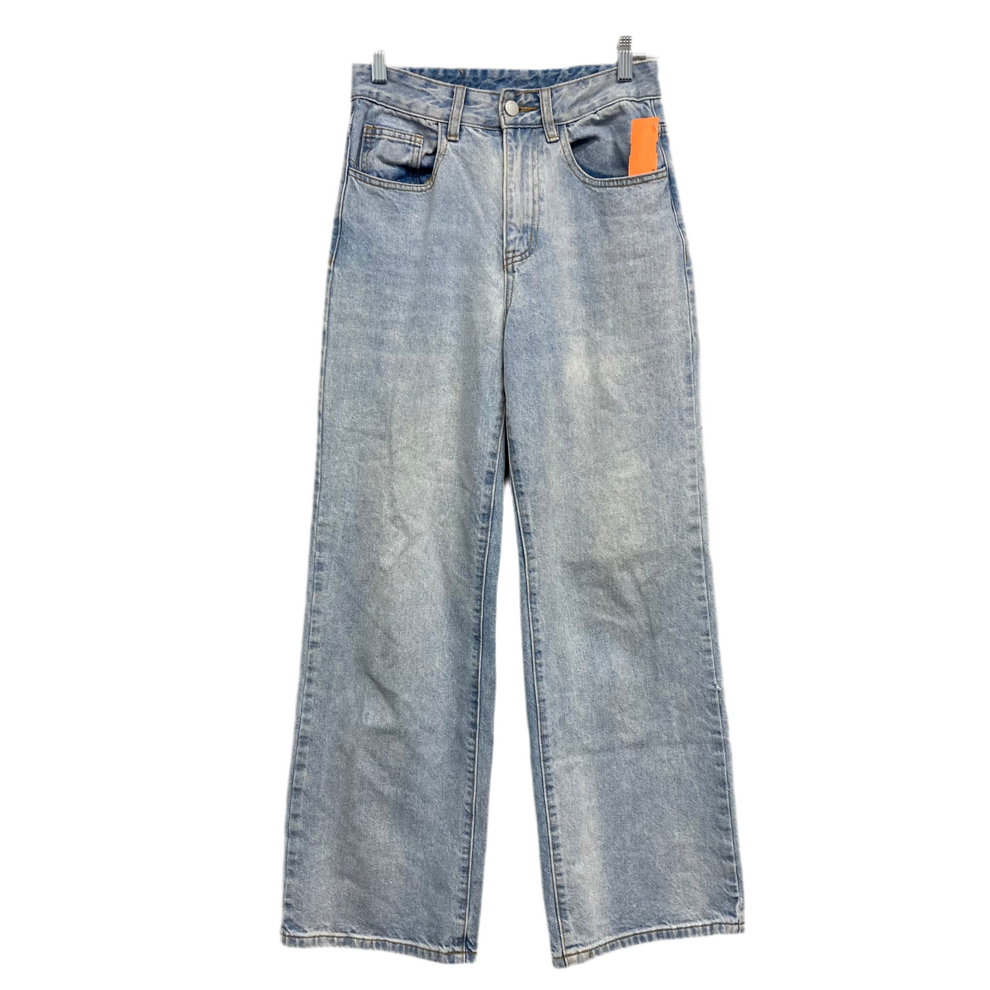 Jeans Wide Leg By Shein In Blue Denim, Size:4