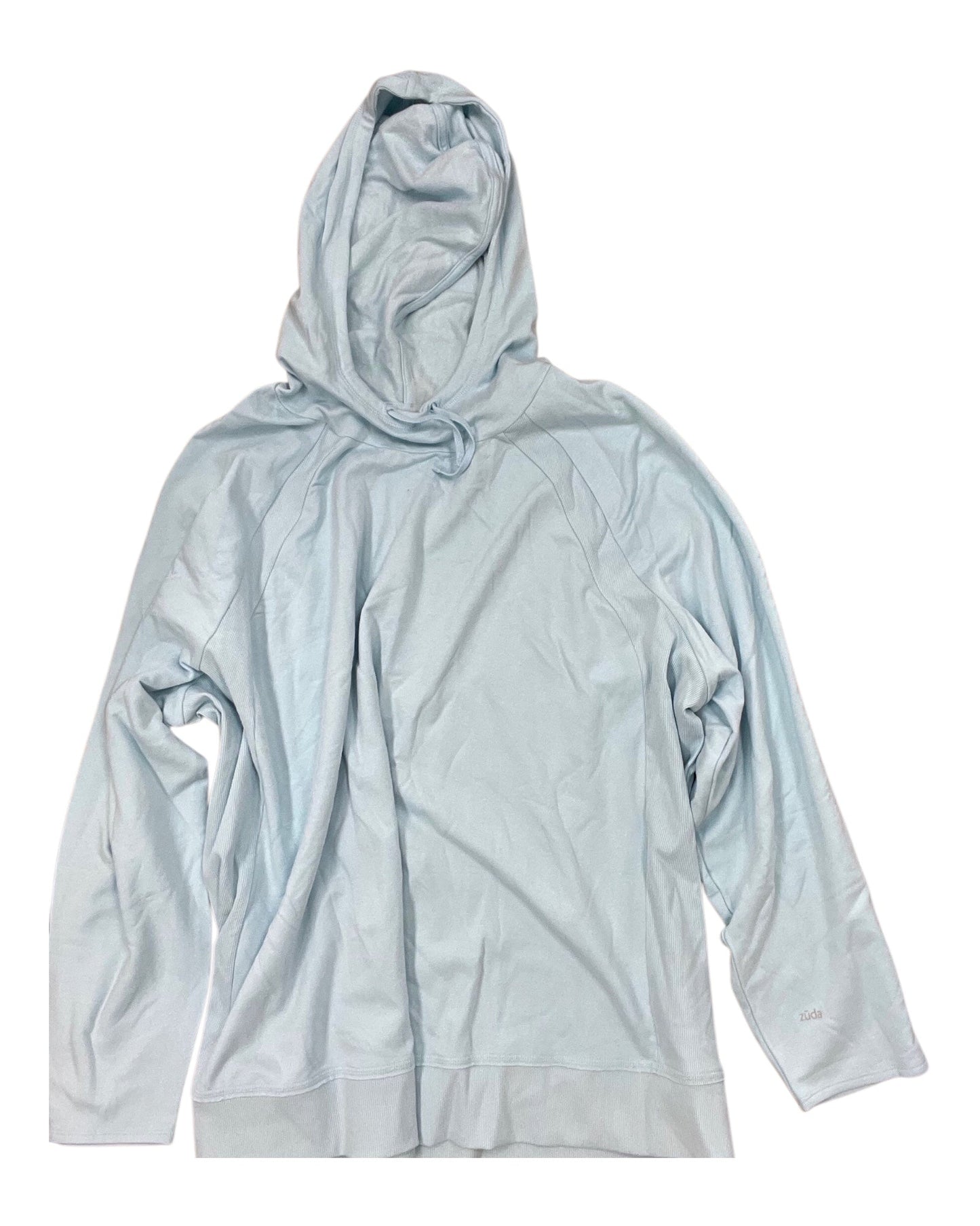 Sweatshirt Hoodie By Zuda In Blue, Size:3X