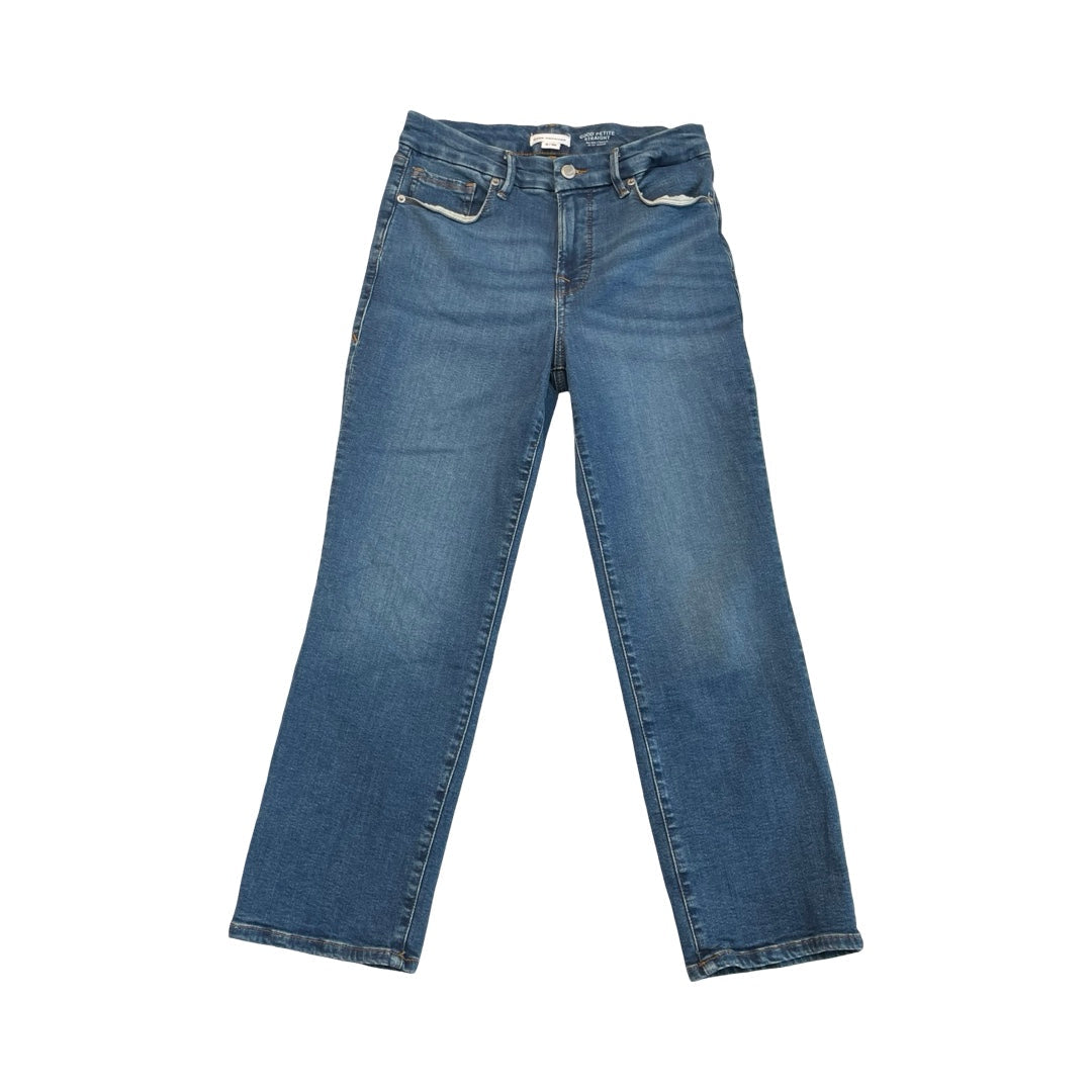 Jeans Straight By Good American In Blue Denim, Size:6