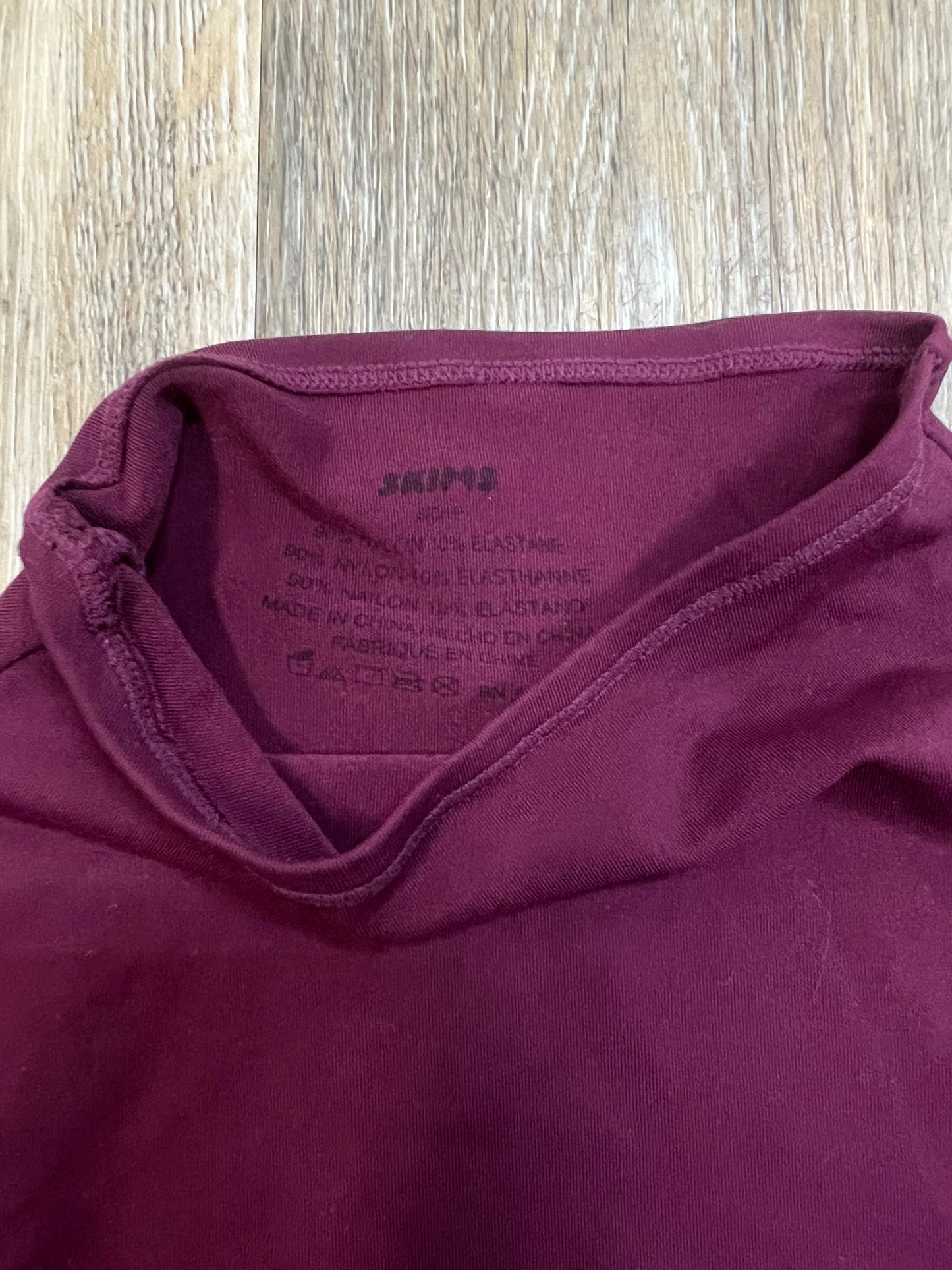 Top Long Sleeve By Skims In Purple, Size: S