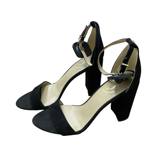 Sandals Heels Block By Sam Edelman In Black, Size:9