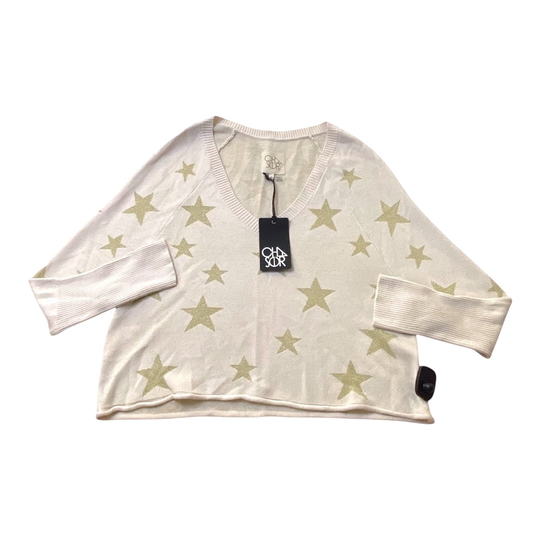 Sweater By Chaser In Gold & Tan, Size:S