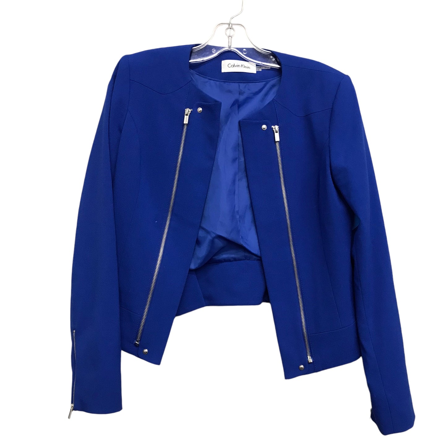 Blazer By Calvin Klein In Blue, Size:S