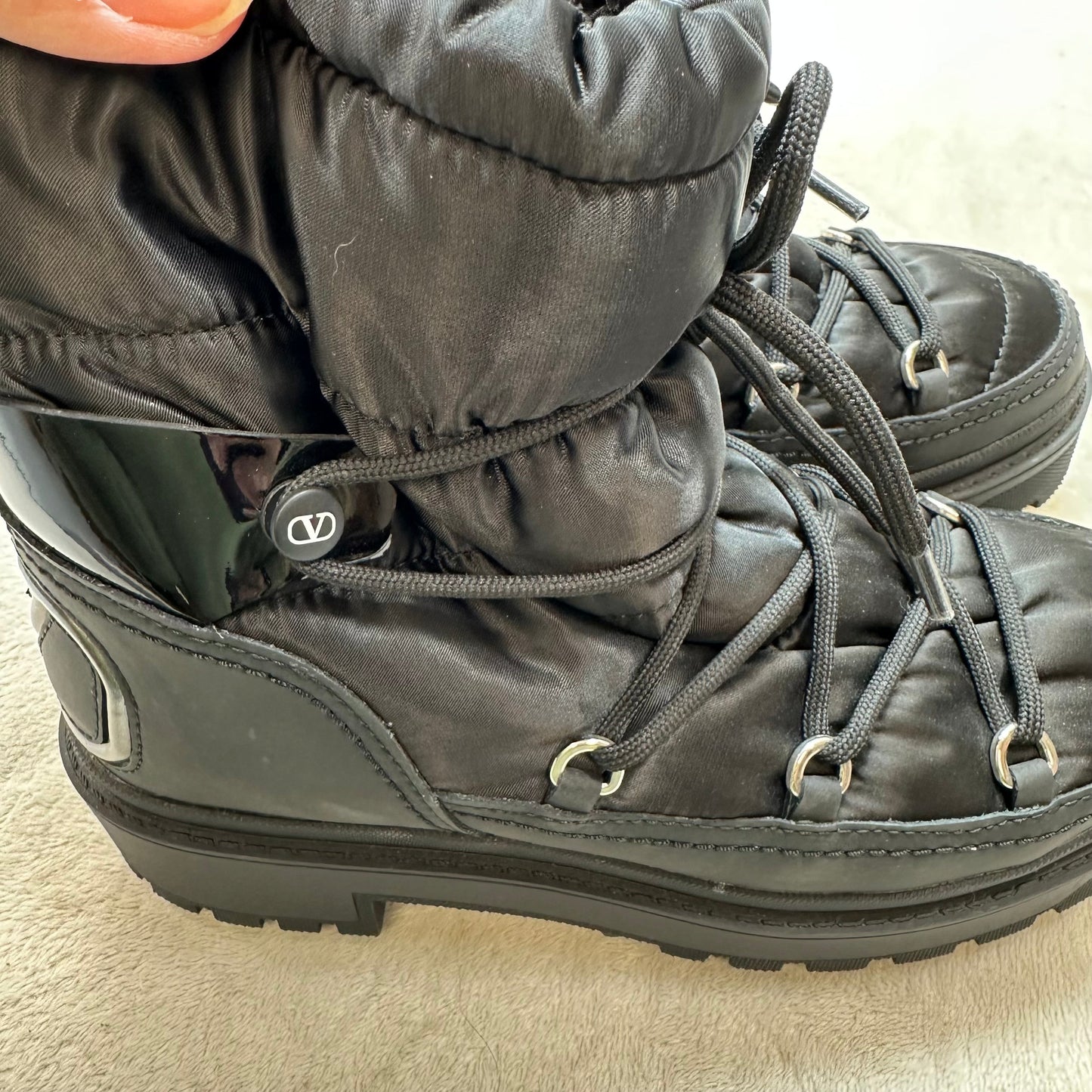REDUCED/Final Sale: Boots Luxury Designer By Valentino-garavani In Black