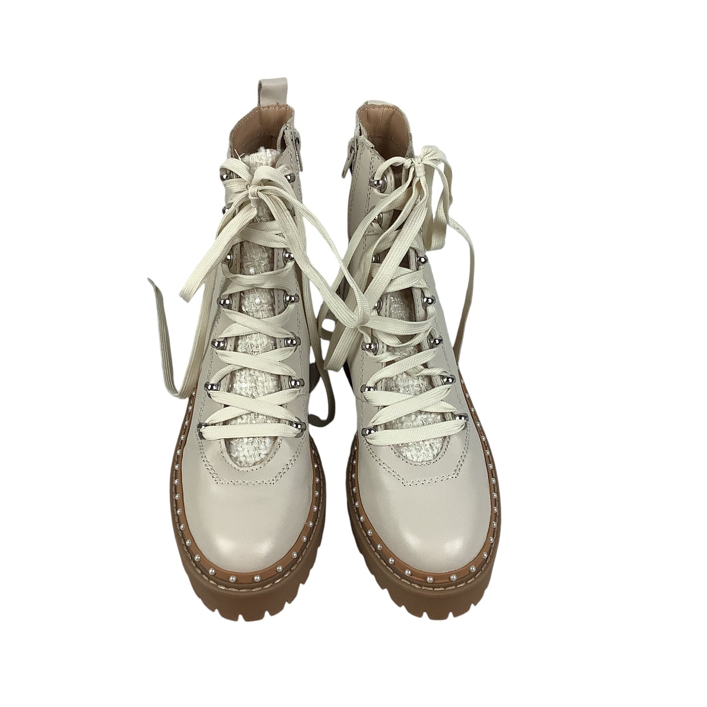 Boots Combat By Steve Madden In Cream, Size: 8.5