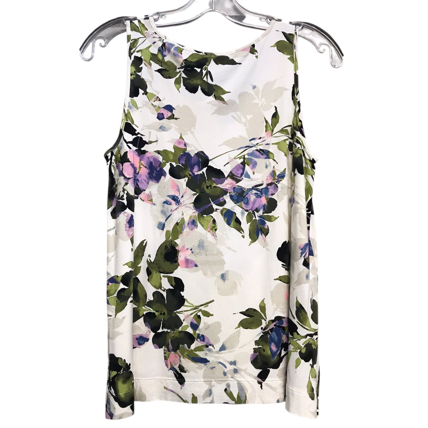 Top Sleeveless By J. Jill In Floral Print, Size:Xs