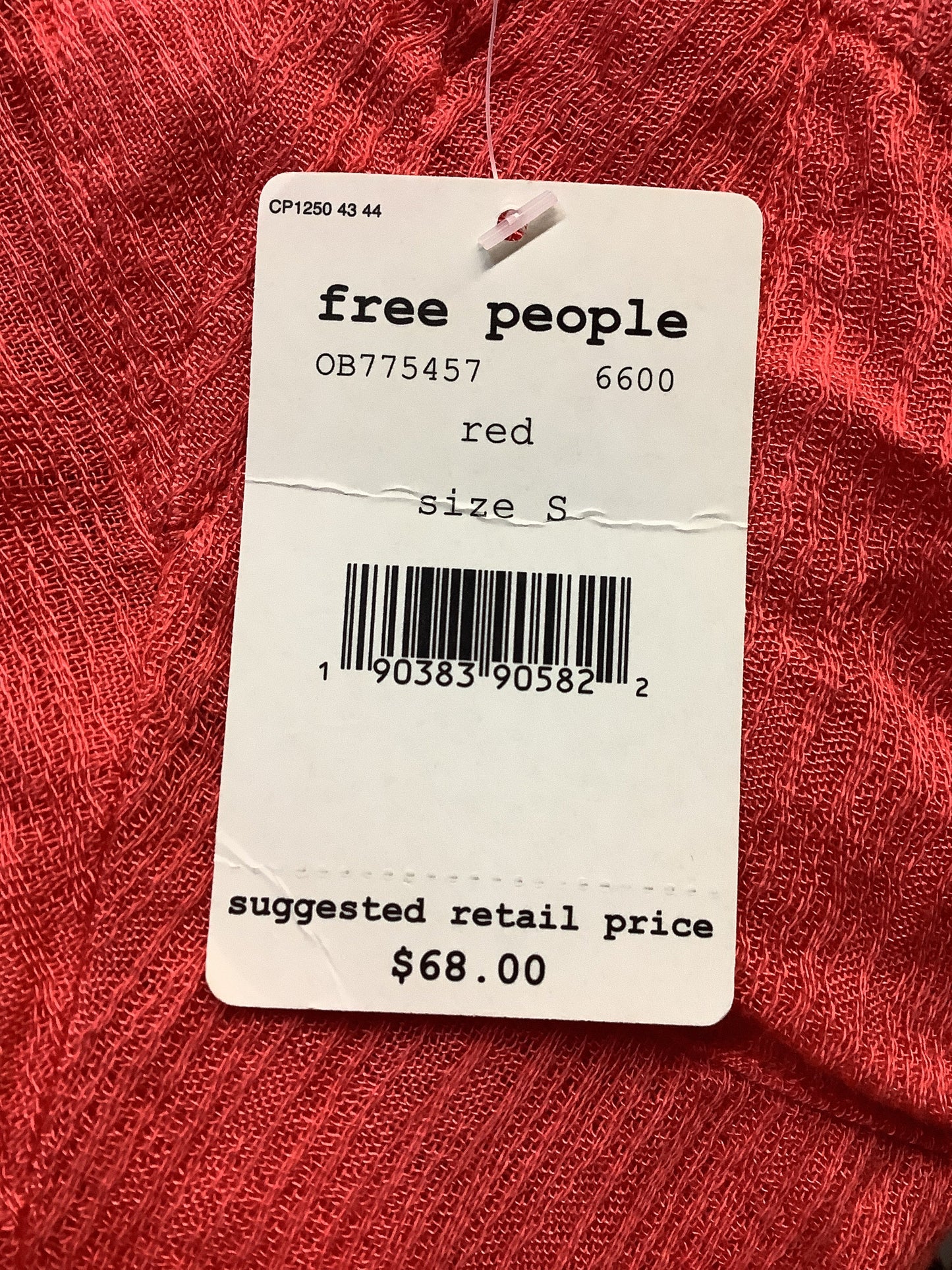 Top Long Sleeve By Free People In Coral, Size: S