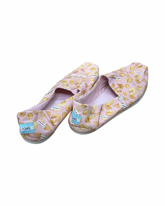 Shoes Flats By Toms In Pink, Size:11