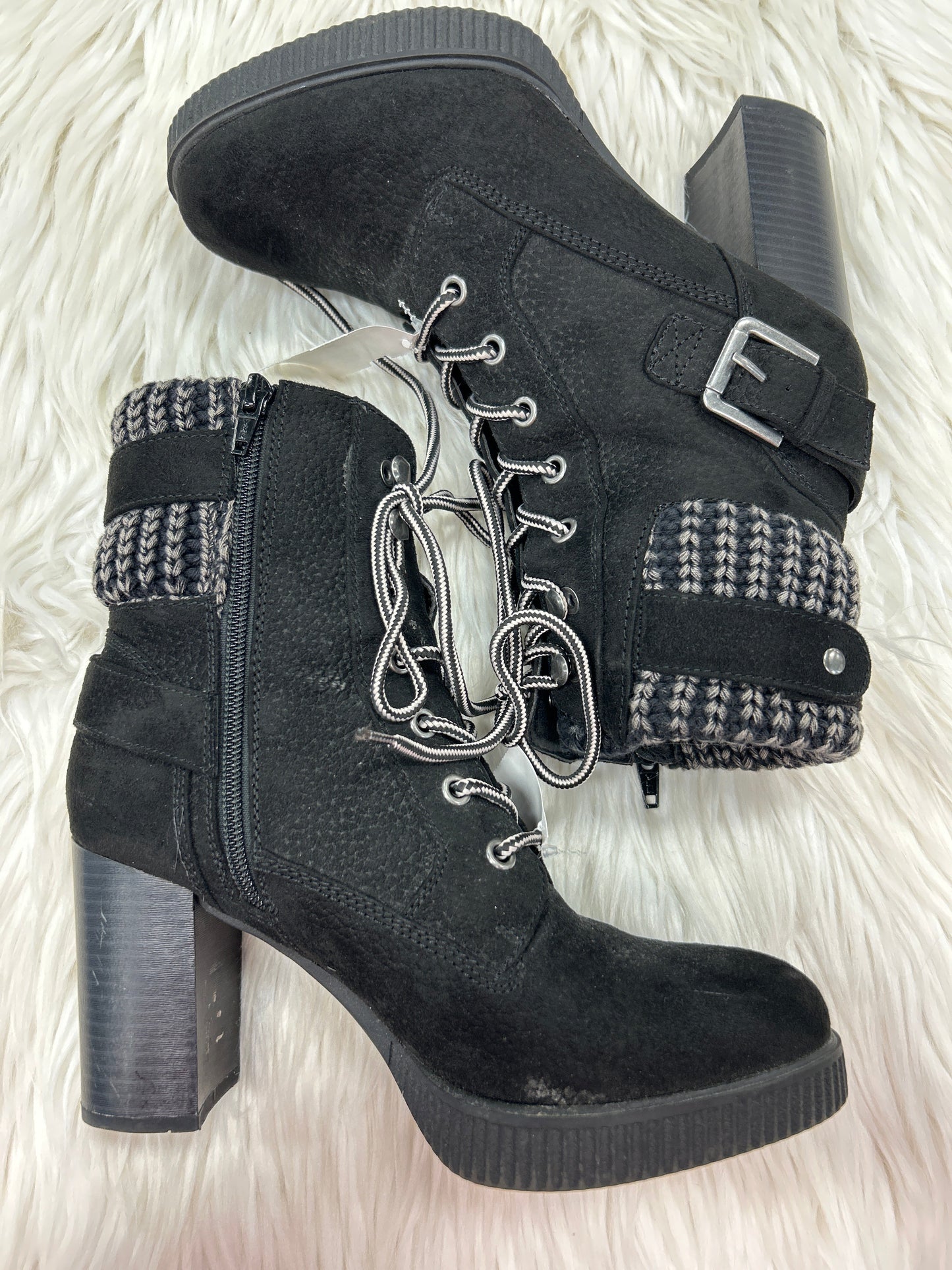 Boots Ankle Heels By White Mountain In Black, Size:7.5