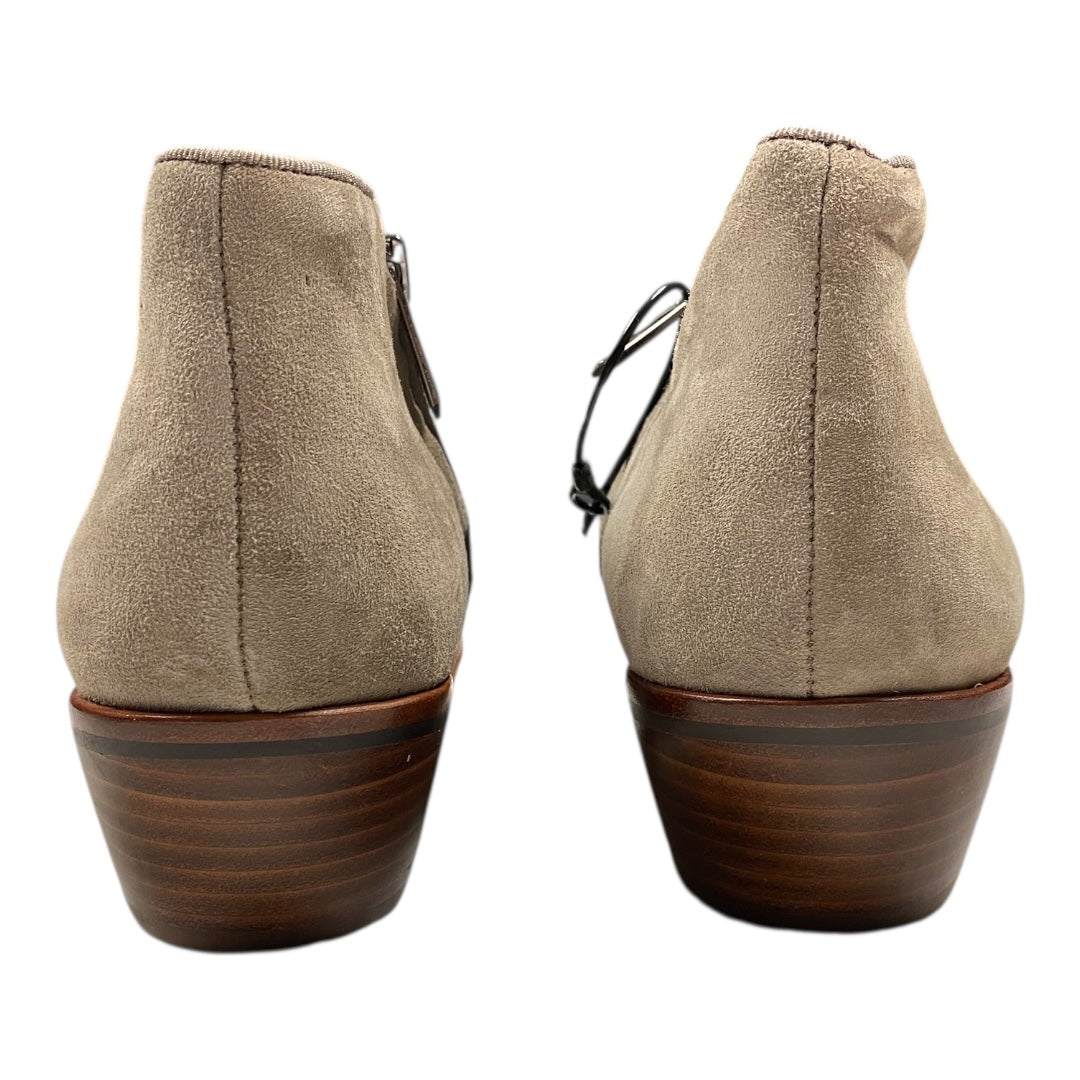 Boots Ankle Heels By Sam Edelman In Taupe, Size:8