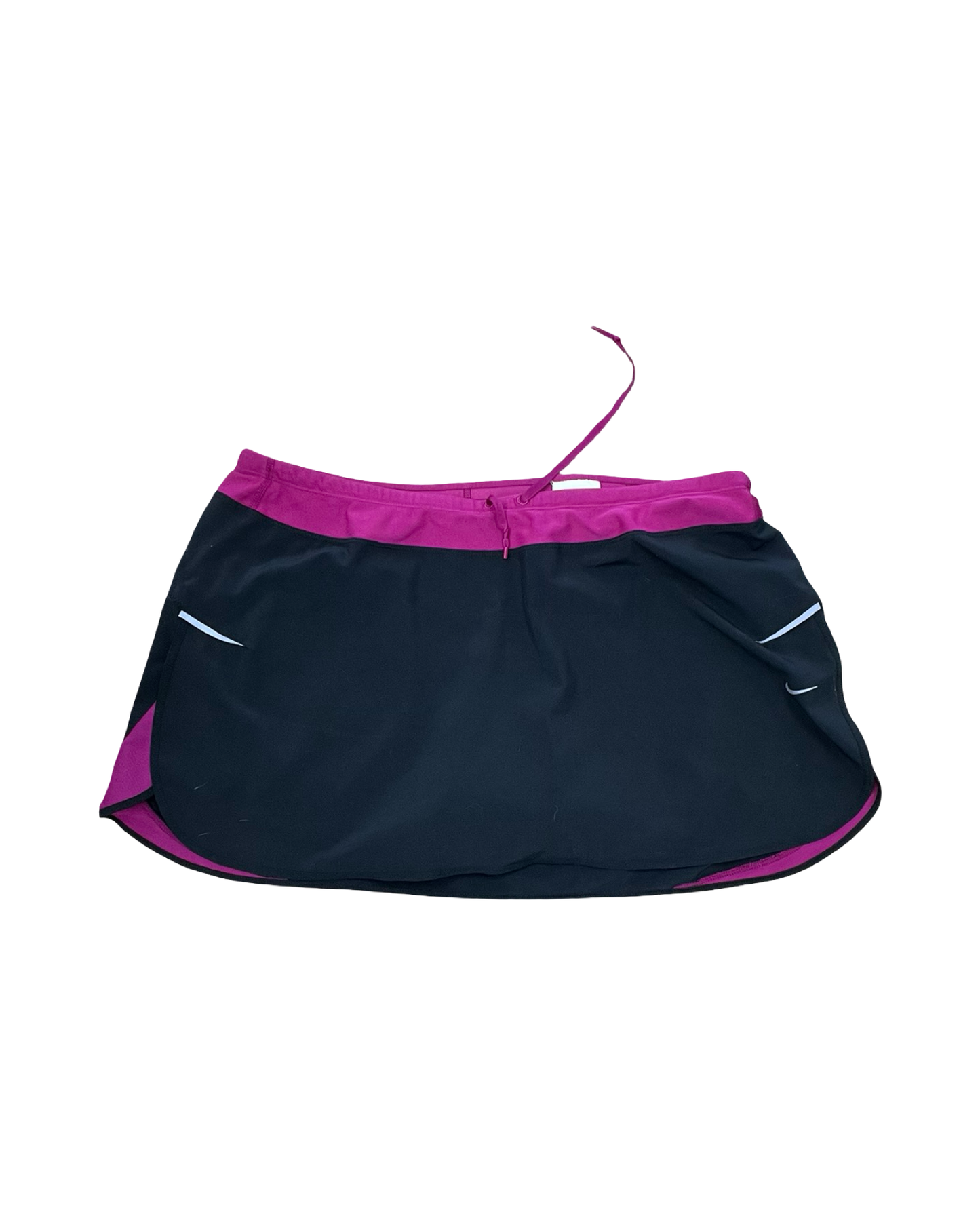 Athletic Skort By Nike In Black & Pink, Size:Xl