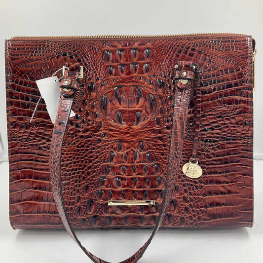 Handbag Designer By Brahmin In Brown, Size:Large