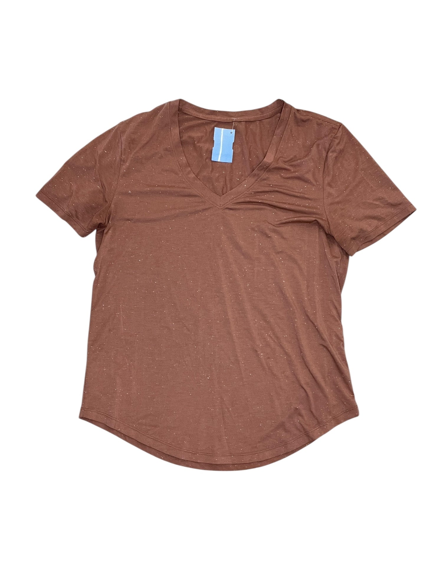 Athletic Top Ss By Lululemon In Pink, Size:S