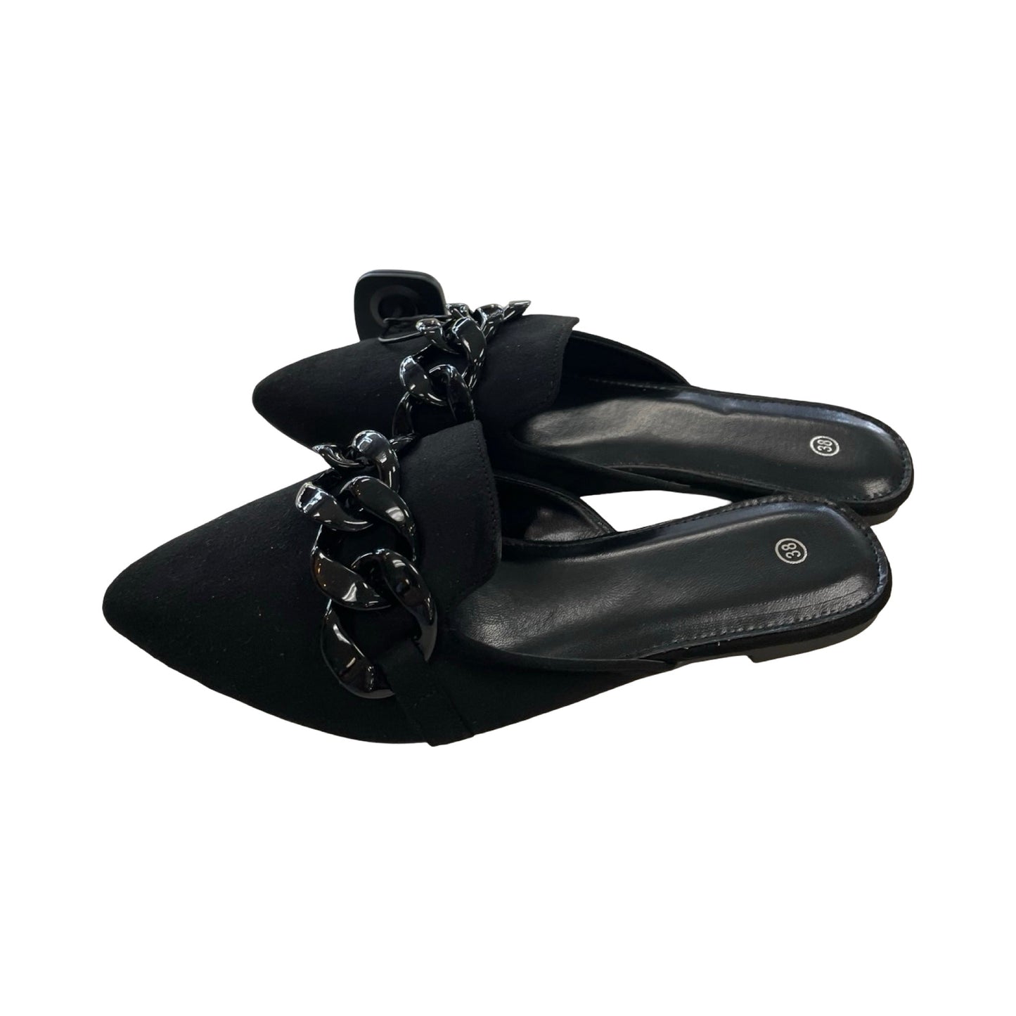 Shoes Flats By Clothes Mentor In Black, Size:7.5