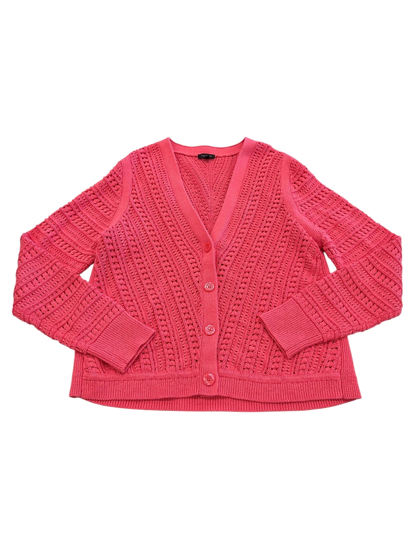 Cardigan By Talbots In Coral, Size:L