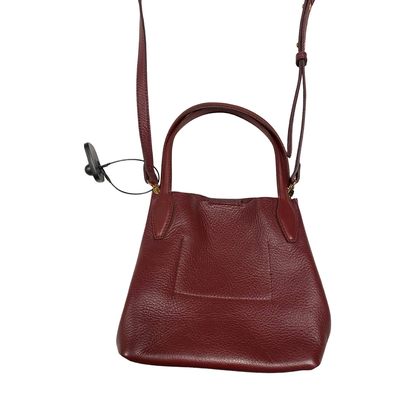 Handbag Leather By Madewell In Purple, Size:Small