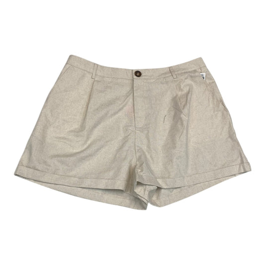 Shorts By Cider In Tan, Size:1X