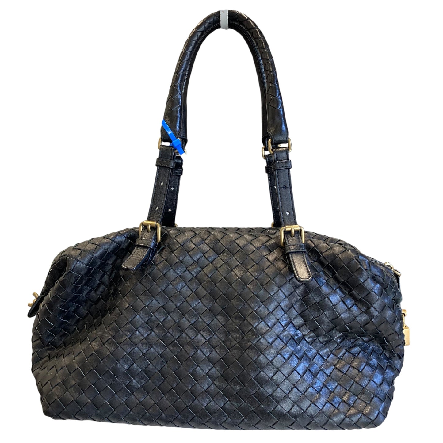 Handbag Luxury Designer By Bottega Veneta In Black, Size:Medium