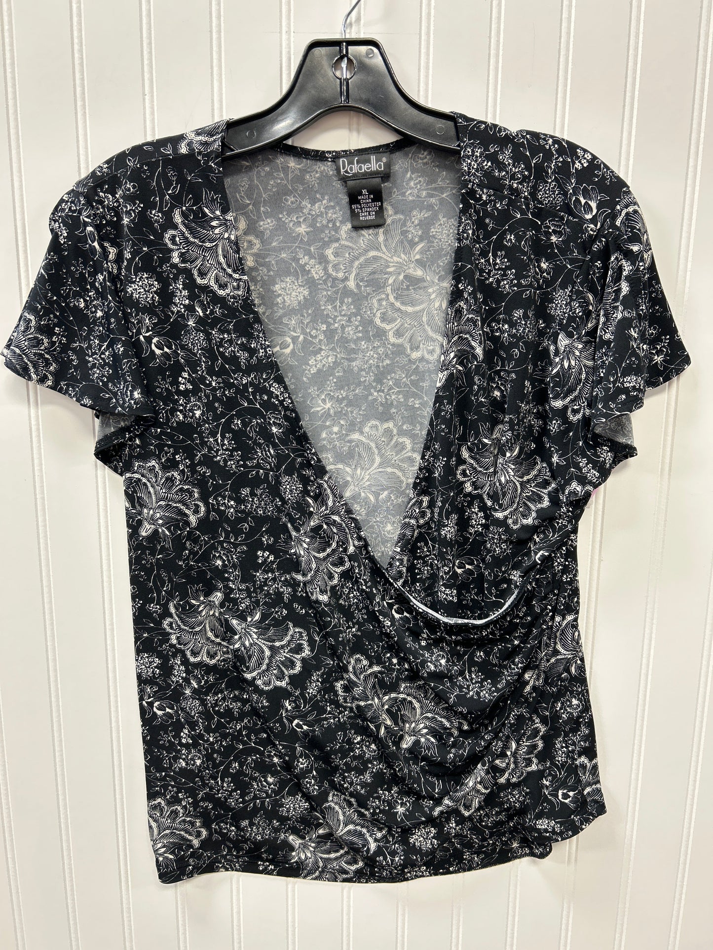 Top Ss By Rafaella In Black, Size:Xl