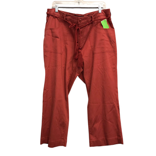 Pants Cropped By Liverpool In Orange, Size:16