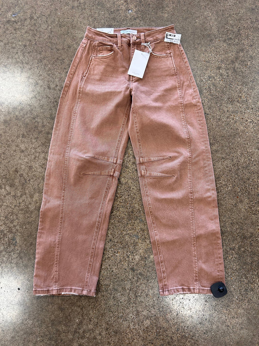 Jeans Wide Leg By Flying Monkey In Brown, Size:2/25