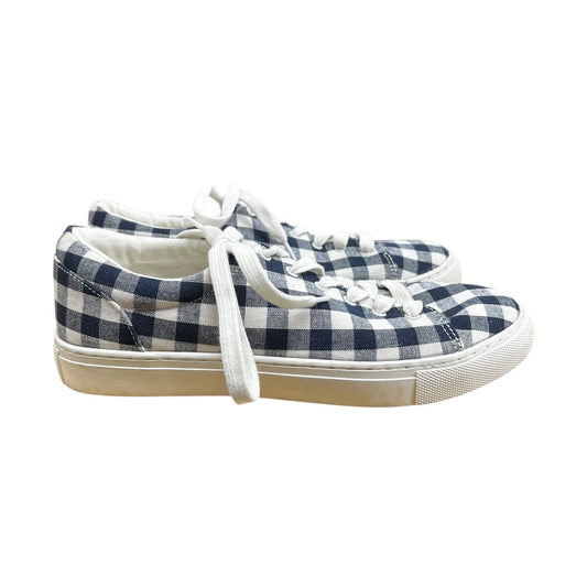 Shoes Sneakers By J. Crew In Blue & White, Size:8.5