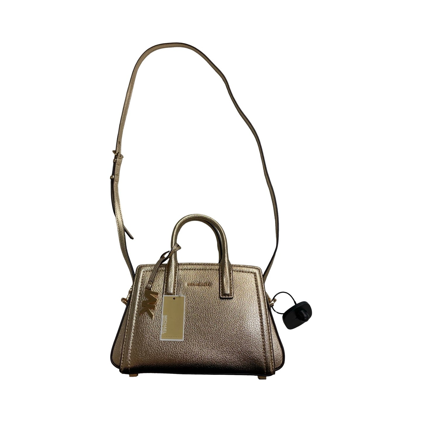 Handbag Designer By Michael Kors In Gold, Size:Small
