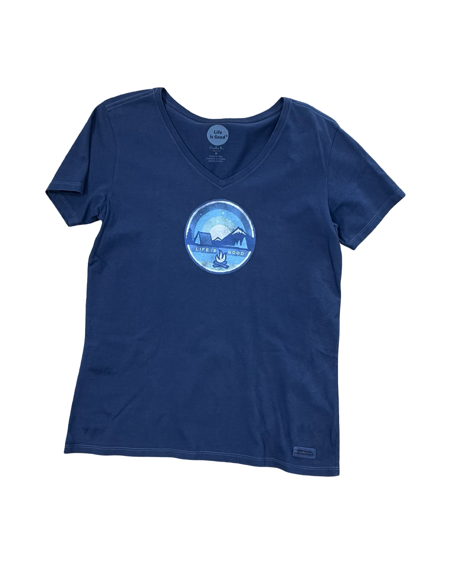 Top Ss By Life Is Good In Blue, Size:M
