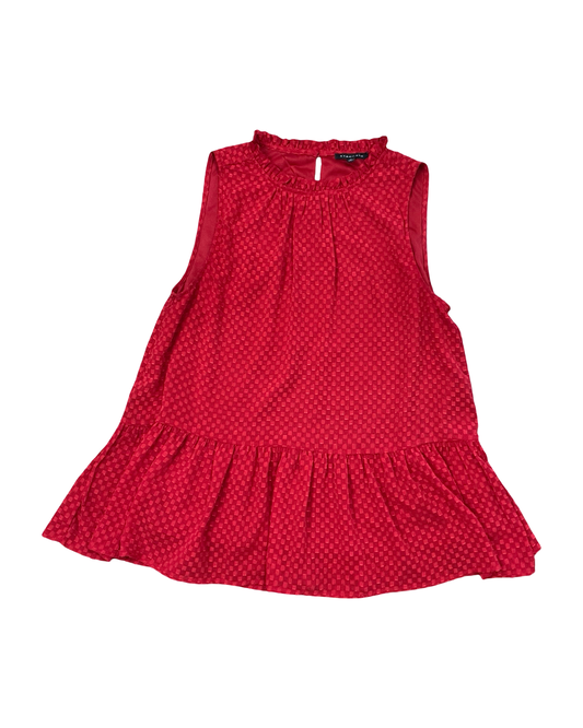 Top Sleeveless By Staccato In Red, Size:M