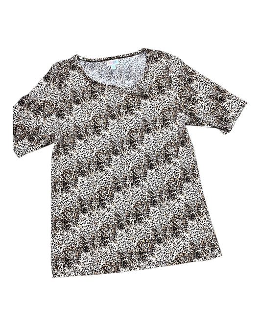 Top Ss By Lularoe In Animal Print, Size:2X