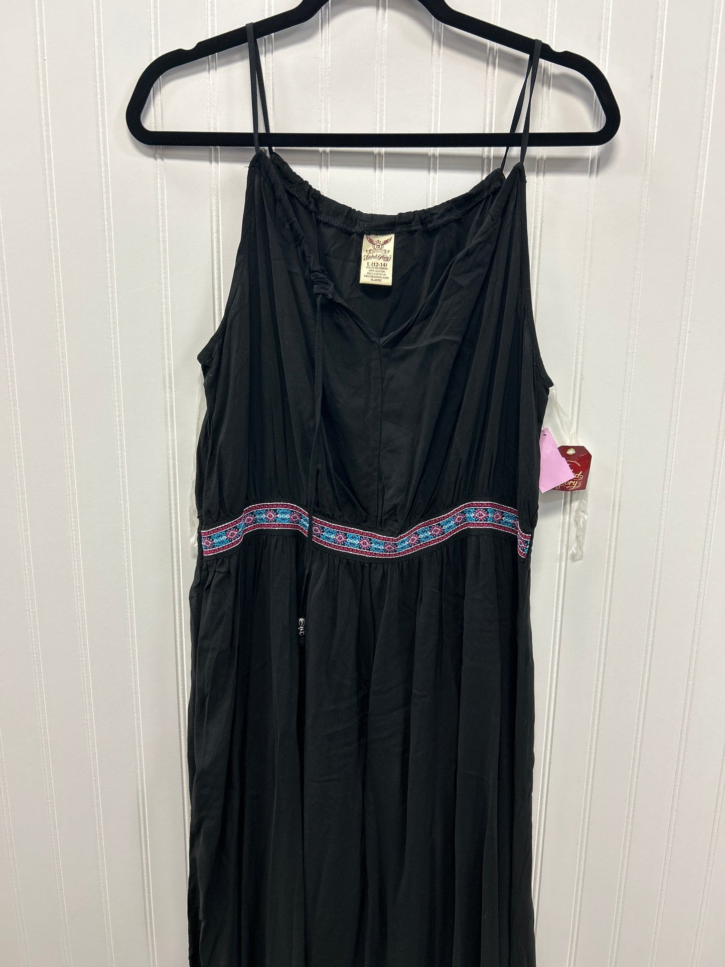 Dress Casual Maxi By Faded Glory In Black, Size:L