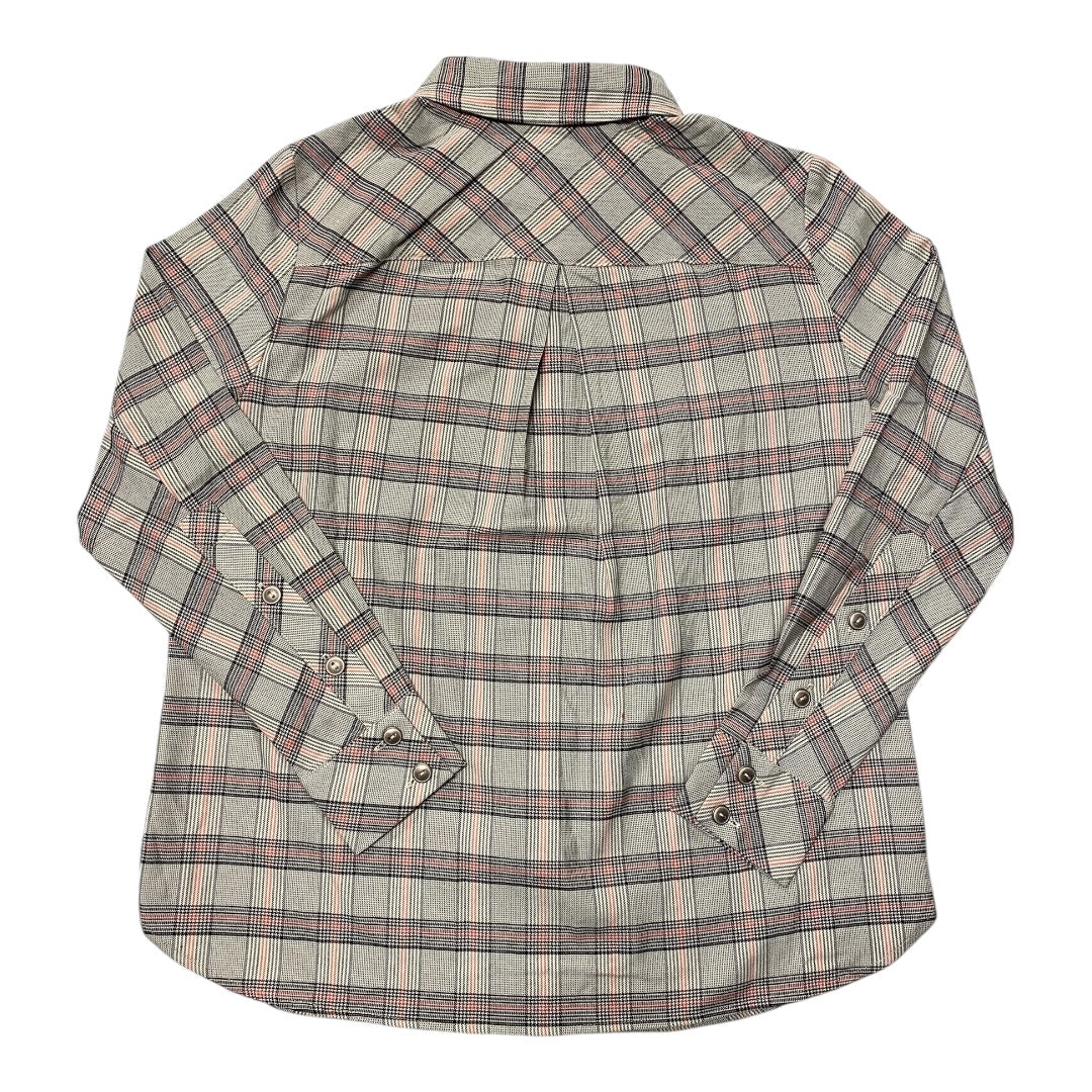 Top Ls By Cabi In Plaid Pattern, Size:M