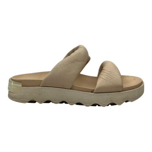 Sandals Flats By Sorel In Tan, Size:7.5