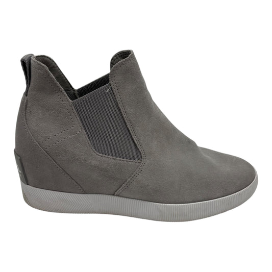 Boots Ankle Heels By Sorel In Grey, Size:9