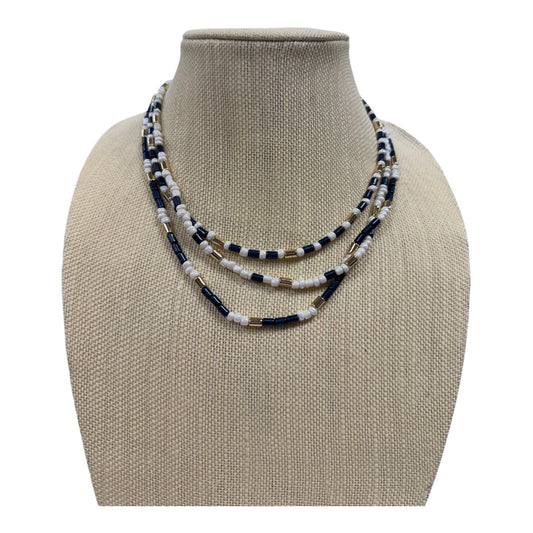 Necklace Layered By Loft In Blue & white
