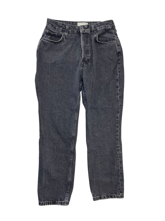 Jeans Straight By Everlane In Black Denim, Size:12