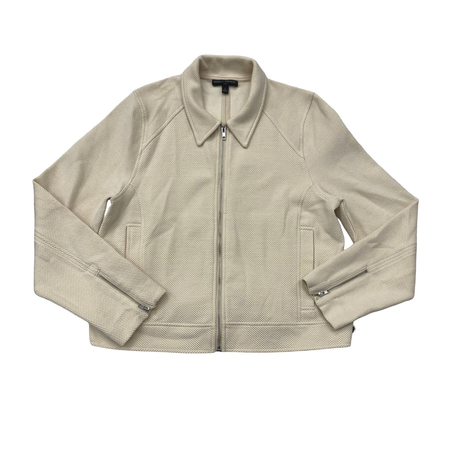 Jacket Other By Banana Republic In Cream, Size: L